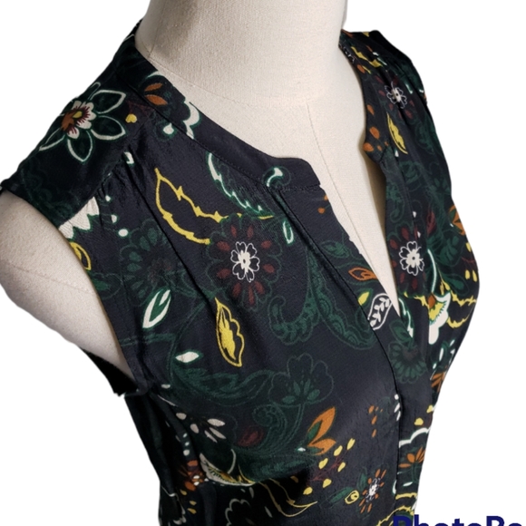 Midi Skeeveless Summer Marks & Spencer Floral Viscose Shift Dress UK size 10 - Picture 2 of 6